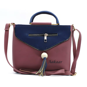 Two In One Double Handle Zip Pattern Women Sling - myStore20202019