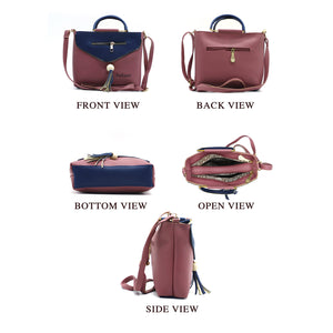 Two In One Double Handle Zip Pattern Women Sling - myStore20202019