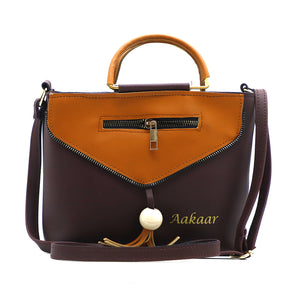 Two In One Double Handle Zip Pattern Women Sling - myStore20202019