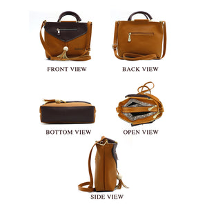 Two In One Double Handle Zip Pattern Women Sling - myStore20202019