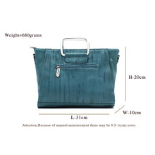 Load image into Gallery viewer, Two In One Double Silver Handle Ladies HandBag - myStore20202019
