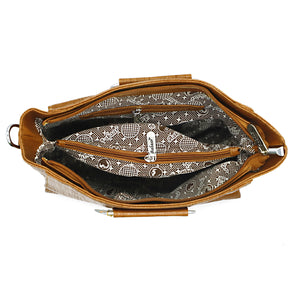 Two In One Double Silver Handle Ladies HandBag - myStore20202019