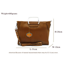 Load image into Gallery viewer, Two In One Double Silver Handle Ladies HandBag - myStore20202019
