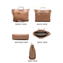Load image into Gallery viewer, Two In One Double Silver Handle Ladies HandBag - myStore20202019
