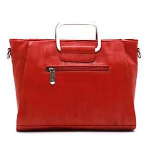 Two In One Double Silver Handle Ladies HandBag - myStore20202019