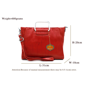 Two In One Double Silver Handle Ladies HandBag - myStore20202019