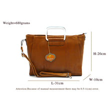 Load image into Gallery viewer, Two In One Double Silver Handle Ladies HandBag - myStore20202019
