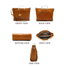 Load image into Gallery viewer, Two In One Double Silver Handle Ladies HandBag - myStore20202019
