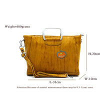 Load image into Gallery viewer, Two In One Double Silver Handle Ladies HandBag - myStore20202019
