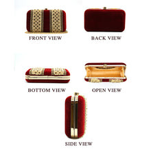 Load image into Gallery viewer, Two In One Double Stone Patti Women Clutch - myStore20202019
