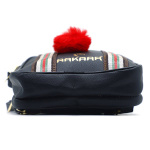 Two In One Double Stripe Double Zip Girls BackPack - myStore20202019
