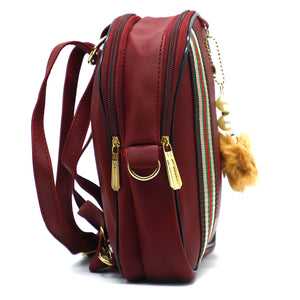 Two In One Double Stripe Double Zip Girls BackPack - myStore20202019