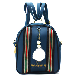 Two In One Double Stripe Double Zip Girls BackPack - myStore20202019