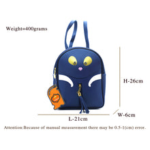 Load image into Gallery viewer, Two In One Double Zip Cartoon Print Girls BackPack - myStore20202019
