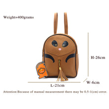 Load image into Gallery viewer, Two In One Double Zip Cartoon Print Girls BackPack - myStore20202019

