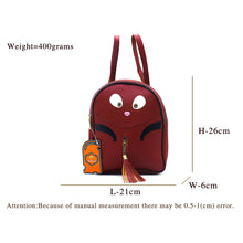 Load image into Gallery viewer, Two In One Double Zip Cartoon Print Girls BackPack - myStore20202019
