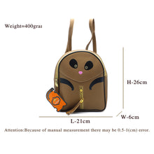 Load image into Gallery viewer, Two In One Double Zip Cartoon Print Girls BackPack - myStore20202019
