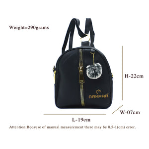 Two In One Double Zip Front Zip Girls BackPack - myStore20202019