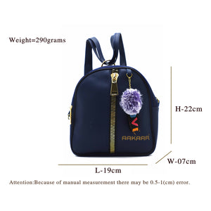 Two In One Double Zip Front Zip Girls BackPack - myStore20202019