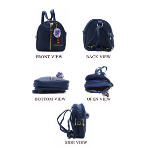 Two In One Double Zip Front Zip Girls BackPack - myStore20202019