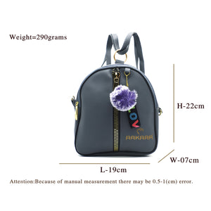 Two In One Double Zip Front Zip Girls BackPack - myStore20202019