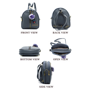 Two In One Double Zip Front Zip Girls BackPack - myStore20202019
