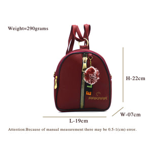 Two In One Double Zip Front Zip Girls BackPack - myStore20202019