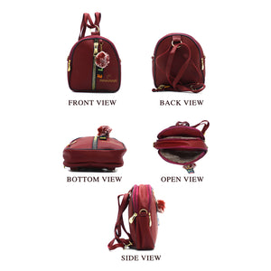 Two In One Double Zip Front Zip Girls BackPack - myStore20202019