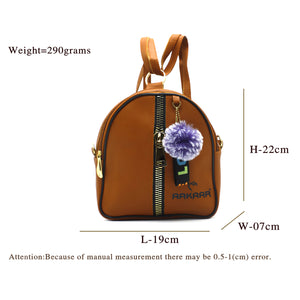 Two In One Double Zip Front Zip Girls BackPack - myStore20202019