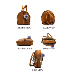 Two In One Double Zip Front Zip Girls BackPack - myStore20202019