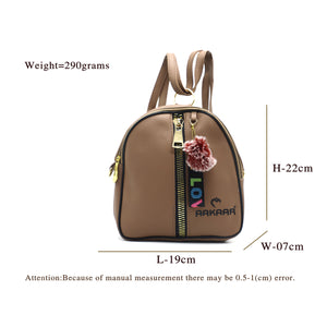 Two In One Double Zip Front Zip Girls BackPack - myStore20202019