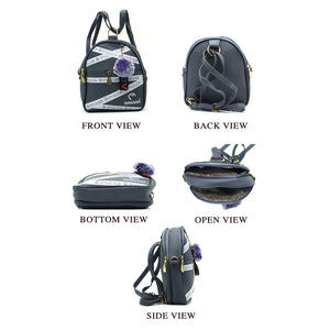 Two In One Double Zip Printed Girls BackPack - myStore20202019