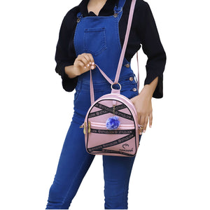 Two In One Double Zip Printed Girls BackPack - myStore20202019