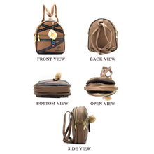 Load image into Gallery viewer, Two In One Double Zip Printed Girls BackPack - myStore20202019
