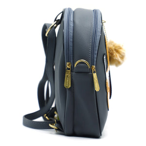 Two In One Double Zip Teddy Bear Print Girls BackPack - myStore20202019