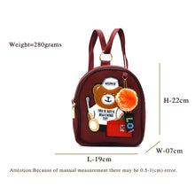 Load image into Gallery viewer, Two In One Double Zip Teddy Bear Print Girls BackPack - myStore20202019
