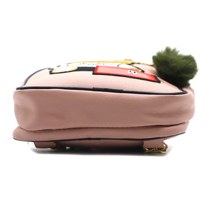 Two In One Double Zip Teddy Bear Print Girls BackPack - myStore20202019