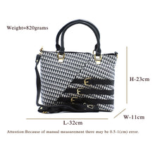 Load image into Gallery viewer, Two In One Double Zip Three Buckle Women HandBag - myStore20202019
