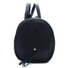 Load image into Gallery viewer, Two In One Flap Pocket Double Zip Plain Girls BackPack - myStore20202019
