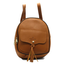 Load image into Gallery viewer, Two In One Flap Pocket Double Zip Plain Girls BackPack - myStore20202019
