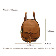 Load image into Gallery viewer, Two In One Flap Pocket Double Zip Plain Girls BackPack - myStore20202019

