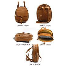 Load image into Gallery viewer, Two In One Flap Pocket Double Zip Plain Girls BackPack - myStore20202019
