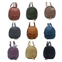 Load image into Gallery viewer, Two In One Flap Pocket Double Zip Plain Girls BackPack - myStore20202019
