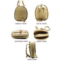 Load image into Gallery viewer, Two In One Flap Pocket Double Zip Plain Girls BackPack - myStore20202019
