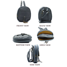 Load image into Gallery viewer, Two In One Flap Pocket Double Zip Plain Girls BackPack - myStore20202019
