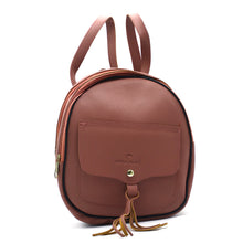 Load image into Gallery viewer, Two In One Flap Pocket Double Zip Plain Girls BackPack - myStore20202019
