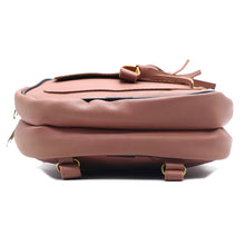 Load image into Gallery viewer, Two In One Flap Pocket Double Zip Plain Girls BackPack - myStore20202019
