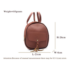 Load image into Gallery viewer, Two In One Flap Pocket Double Zip Plain Girls BackPack - myStore20202019
