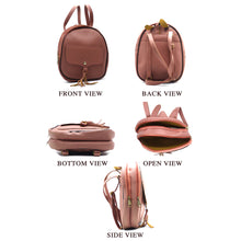 Load image into Gallery viewer, Two In One Flap Pocket Double Zip Plain Girls BackPack - myStore20202019
