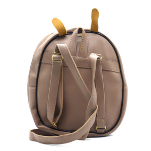 Two In One Flap Pocket Double Zip Plain Girls BackPack - myStore20202019